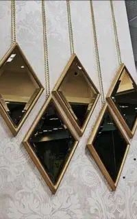 آیینه دیواری طرح لوزی