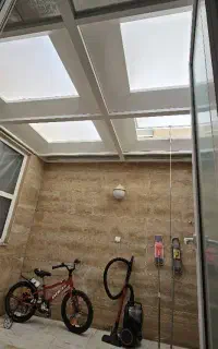 سقف پاسو حیاط خلوت تراس حبابی نورگیر پاسیو حیاط