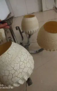 لوستر پنج شاخه استیل
