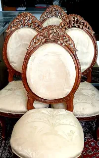 صندلی ناهارخوری منبت