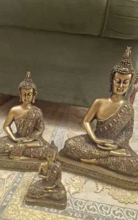 مجسمه ی  شیبابا طلایی
