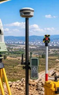 نقشه‌برداری تخصصی  توتال استیشن و GPS مولتی فرکانس