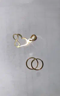 طلای نوزاد(پلاک+یک جفت گوشواره)