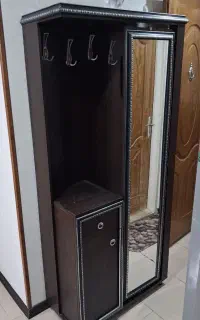 کمد دو کشو جاکفشی/ آینه گردون تمام قد/ جالباسی