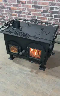 بخاری هیزمی ورق ۳ میل چوبی چوب سوز رنگ نسوزمدل۸۶۶