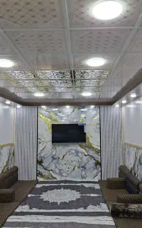 کناف پی وی سی کاغذ دیواری تایل ۶۰×۶۰ تی وی وال