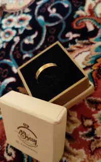 حلقه با رنگ طلایی و زنجیر با رنگ نقره آیی