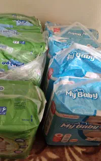 ۸ بسته پوشک مای بیبی و مولفیکس سایز ۶