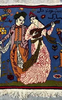 تابلو فرش دستباف قشقایی عتیقه