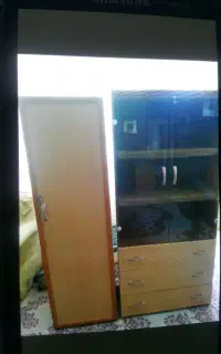 کمد لباسی و ویترین کتابخونه