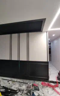 نصب قاب بندی پارکت قرنیز سقف کاذب آیینه