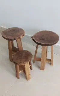 پایه گلدان و استند از جنس چوب ترمو طبیعی