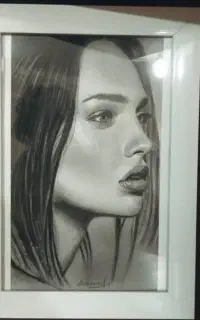 سفارش طراحی چهره سیاه قلم