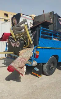 حمل نقل بار اثاث منزل نیسان ایسوزو با کارگران مجرب