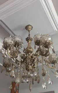 لوستر،بوفه،آینه و کنسول،ساعت برنجی
