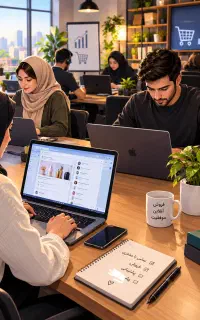 همکاری در یک کسب‌وکار اینترنتی