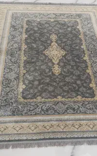 فرش ۶ متری طوسی طلایی