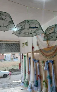 تور ماهیگیری پرتابی و قلاب و گرگور