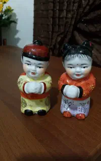 مجسمه شانس چینی دختر و پسر