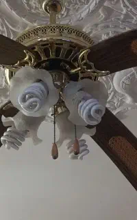 پنکه لوستر دار تمیز موتور بزرگ