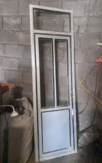 درب آلمینیومی باچهارچوب،شیرآلات