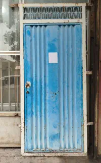 درب حیاط ورق ضخیم و وزن سنگین اندازه 1/05×2/40