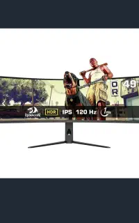 مانیتور گیمینگ ردراگون GMQ4966RMC سایز ۴۹ اینچ QHD