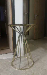حراج وسایل منزل شیرینی خوری جا شمعی گلدان چوبی نو