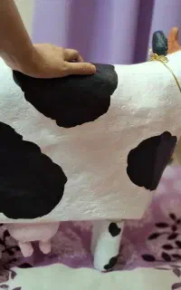 گاو اسباب بازی/ ماکت دست ساز