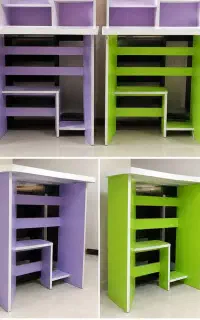 میز مطالعه  MDF  رنگی فروش تکی و یکجا