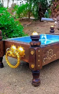 منقل چوب طبیعی مهمان نوازی (ساخت حرفه ای)