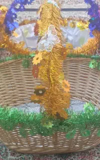 سبد حصیری زیبا