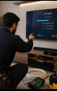 نصب آنتن ثابت مرکزی گردان