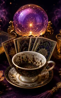فال ورق ، چای ، سرکتاب.