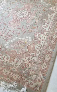 فرش گل برجسته ماشینی قالی سلیمان