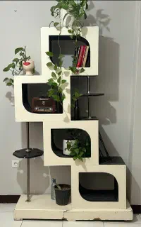 استند دکوری گلدان، کتاب و
