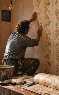 نصاب کاغذ دیواری حرفه‌ای بیش از ۲۵ سال تجربه