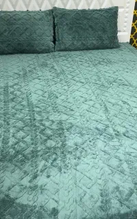 کاور آماده وتختی مخمل ژله ای تک نفره دونفره