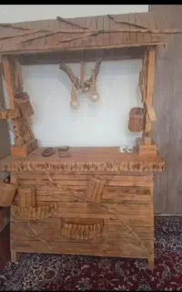کافی بار چوبی