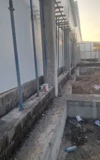 اجرای آلموتور بندی  فنداسیون ستون سقف وسوله