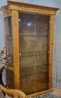 بوفه ویترین چوبی