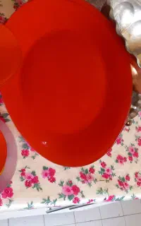 سرویس شیشه رنگی ۶نفره نو