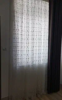پرده پذیرایی طرح دار نو