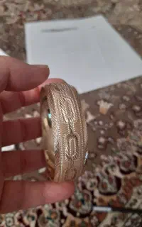 النگو پهن طلاروس کاملا شبیه طلا