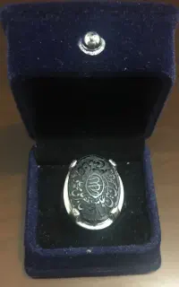 انگشتر دست ساز مردانه حدید 925«هفت جلاله»