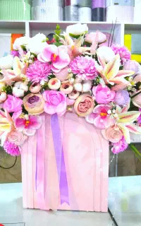 باکس  گل زیبا  بزرگ مناسب هدیه
