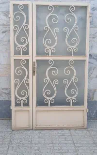 درب آهنی دو لنگه تمییز