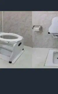 توالت فرنگی تاشو دیواری