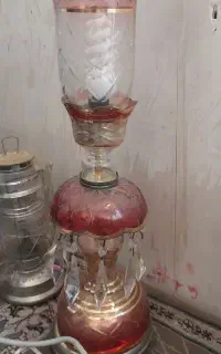 چراغ شمعدانی لاله شاه عباسی