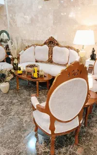 مبلمان وناهارخوری یونانی چوب راش(سفارشی ساز)